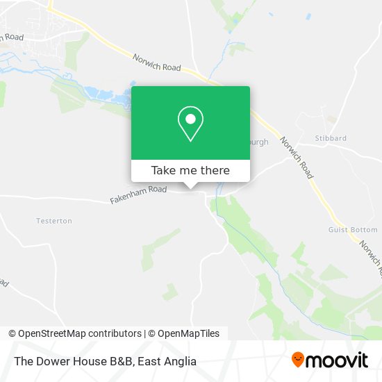 The Dower House B&B map