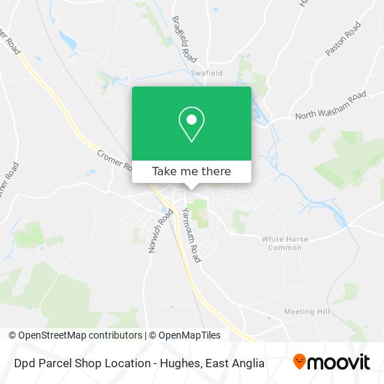 Dpd Parcel Shop Location - Hughes map
