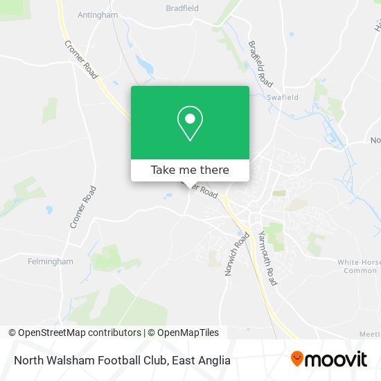 North Walsham Football Club map