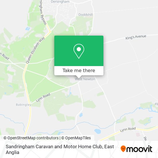 Sandringham Caravan and Motor Home Club map