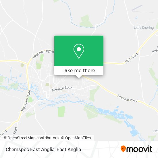 Chemspec East Anglia map