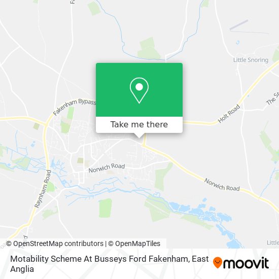 Motability Scheme At Busseys Ford Fakenham map