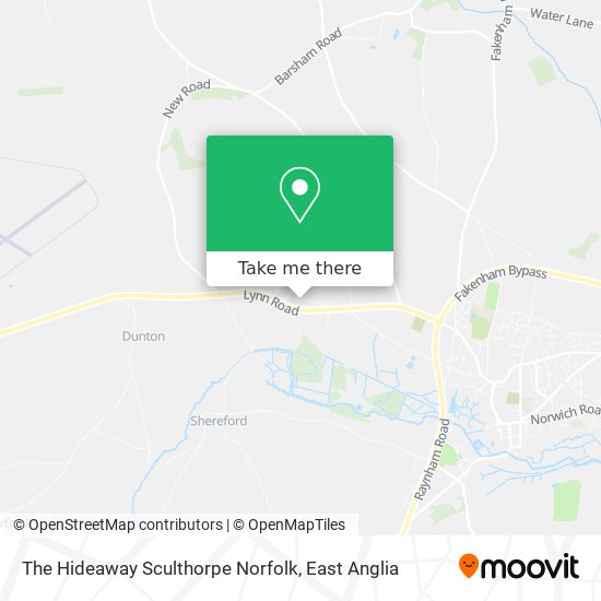 The Hideaway Sculthorpe Norfolk map