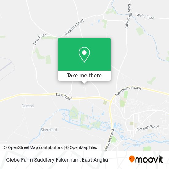 Glebe Farm Saddlery Fakenham map