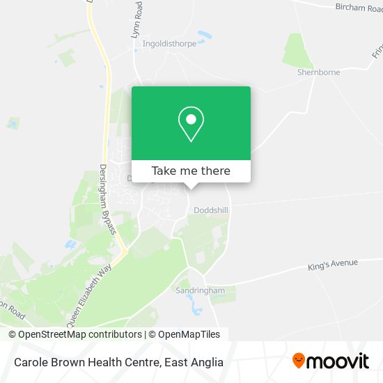 Carole Brown Health Centre map