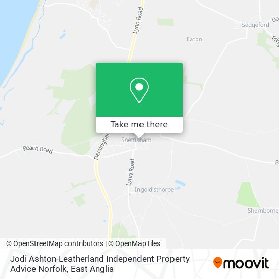 Jodi Ashton-Leatherland Independent Property Advice Norfolk map