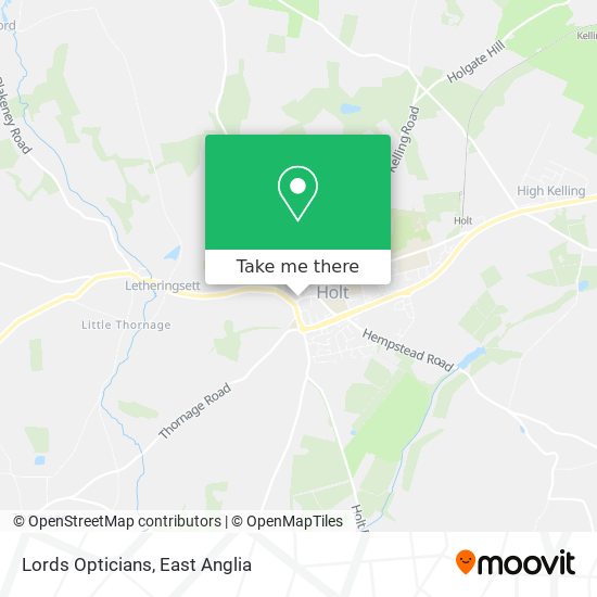 Lords Opticians map
