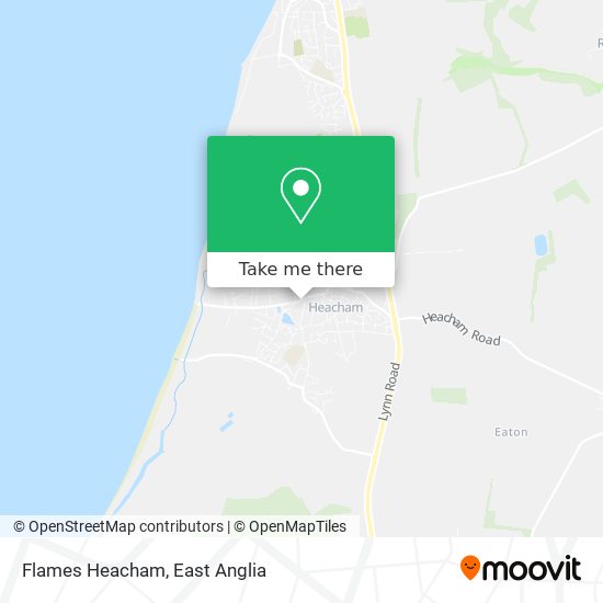 Flames Heacham map