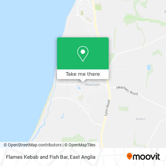 Flames Kebab and Fish Bar map