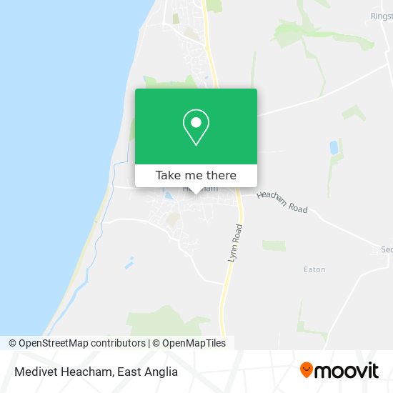 Medivet Heacham map