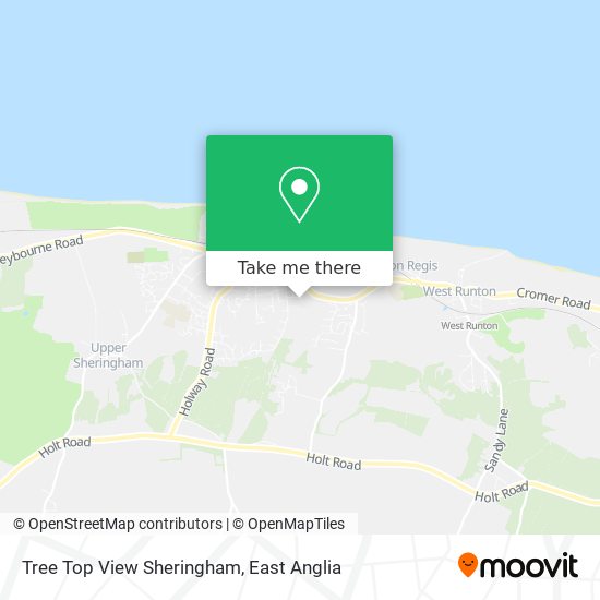 Tree Top View Sheringham map