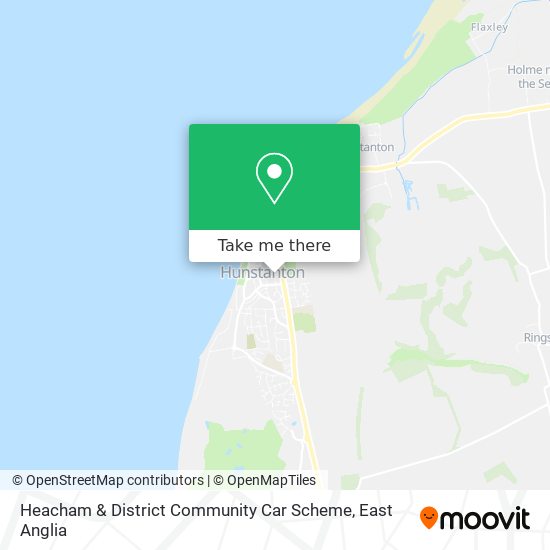 Heacham & District Community Car Scheme map