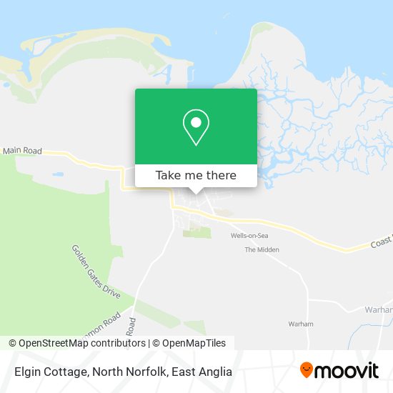 Elgin Cottage, North Norfolk map