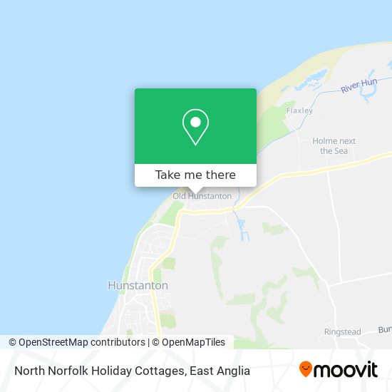 North Norfolk Holiday Cottages map