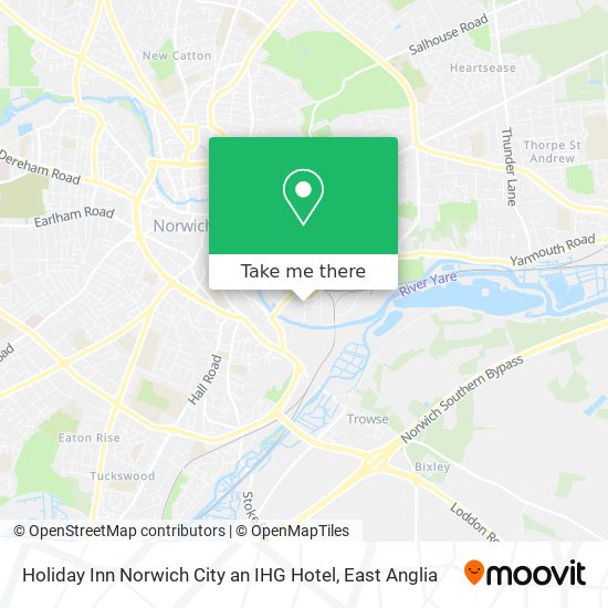 Holiday Inn Norwich City an IHG Hotel map