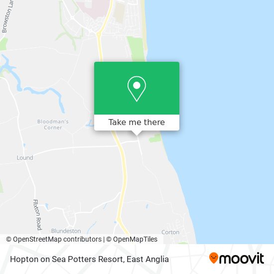 Hopton on Sea Potters Resort map