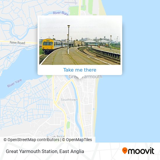 Great Yarmouth Station map