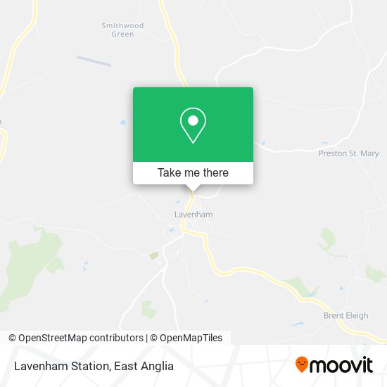 Lavenham Station map