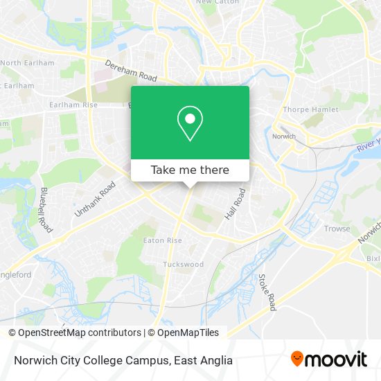 Norwich City College Campus map
