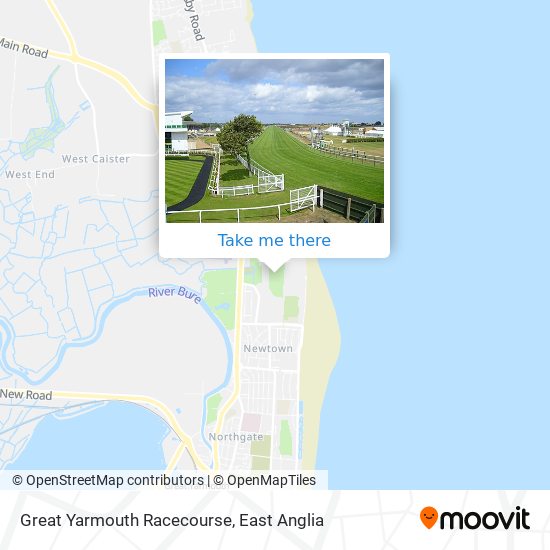 Great Yarmouth Racecourse map
