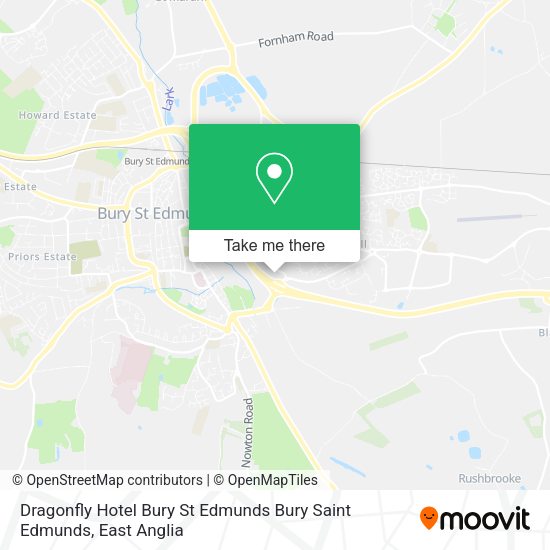 Dragonfly Hotel Bury St Edmunds Bury Saint Edmunds map