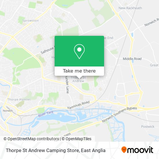 Thorpe St Andrew Camping Store map