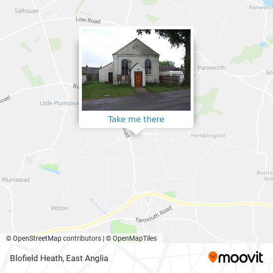Blofield Heath map
