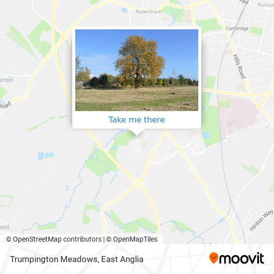 Trumpington Meadows map
