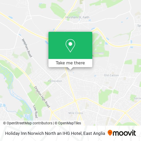 Holiday Inn Norwich North an IHG Hotel map