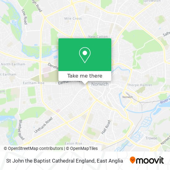 St John the Baptist Cathedral England map