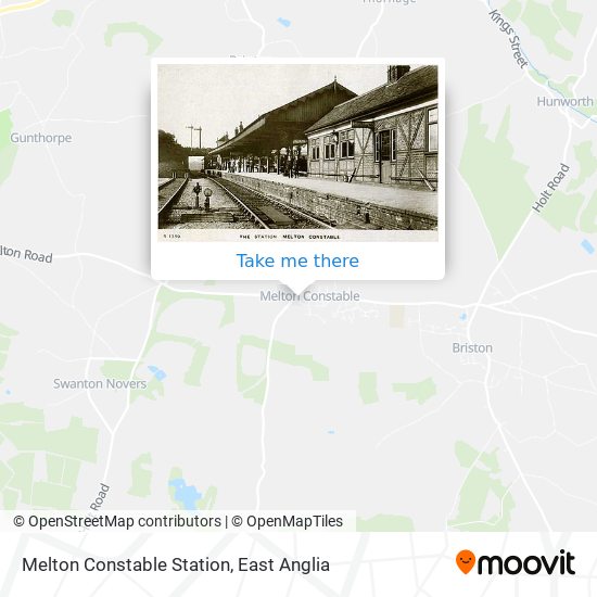 Melton Constable Station map