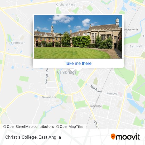 Christ s College map