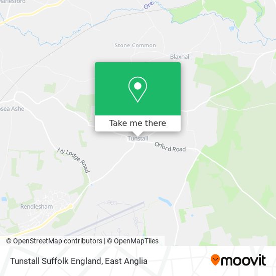 Tunstall Suffolk England map