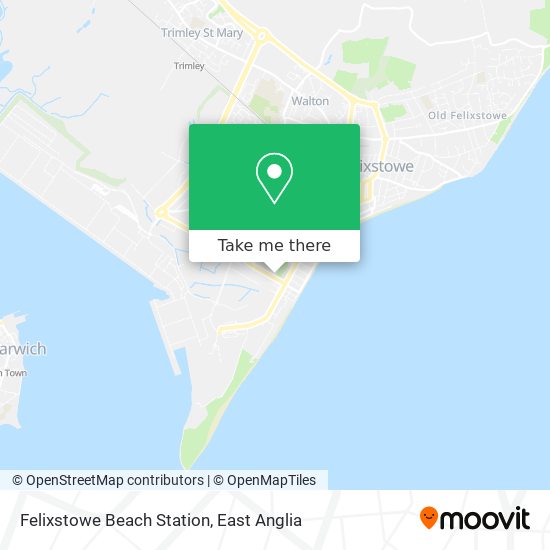 Felixstowe Beach Station map