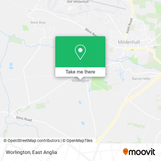 Worlington map