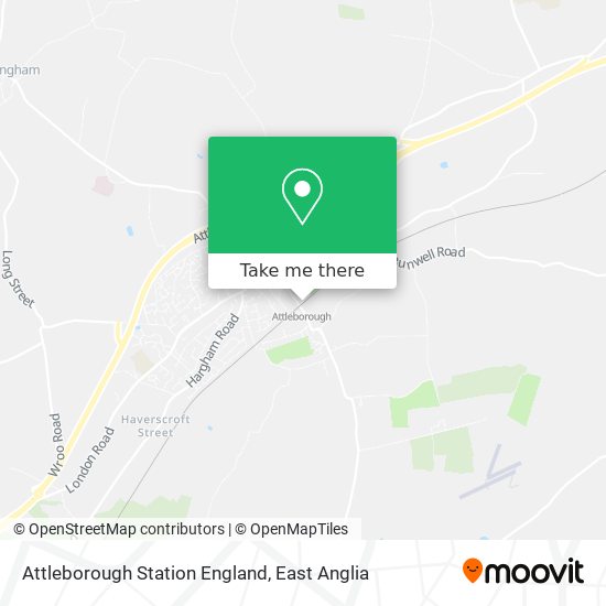 Attleborough Station England map