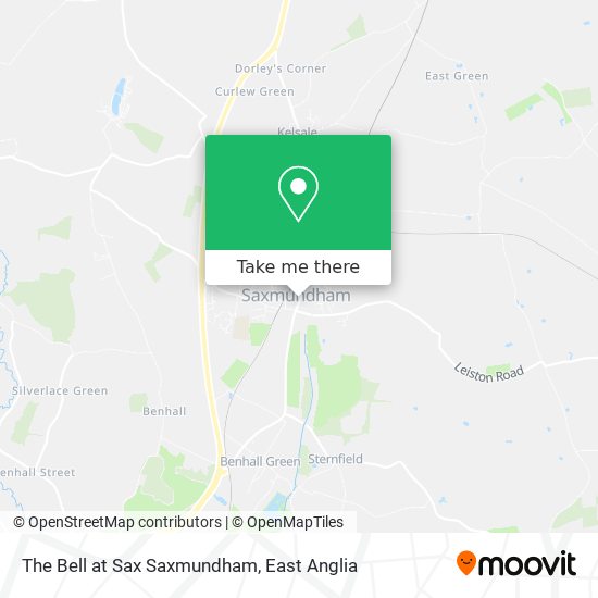 The Bell at Sax Saxmundham map