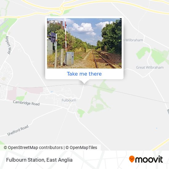 Fulbourn Station map