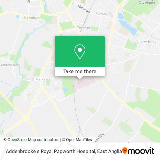 Addenbrooke s Royal Papworth Hospital map