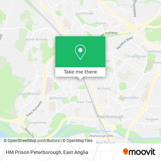 HM Prison Peterborough map