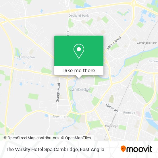The Varsity Hotel Spa Cambridge map
