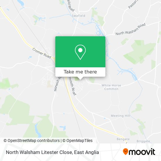 North Walsham Litester Close map