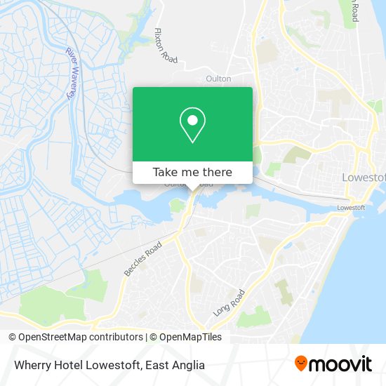 Wherry Hotel Lowestoft map