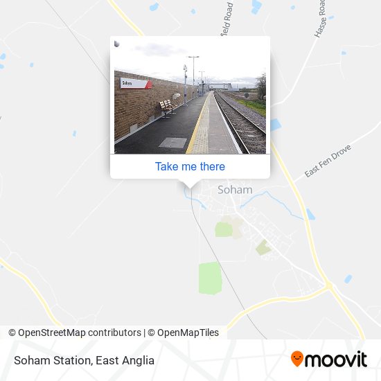 Soham Station map