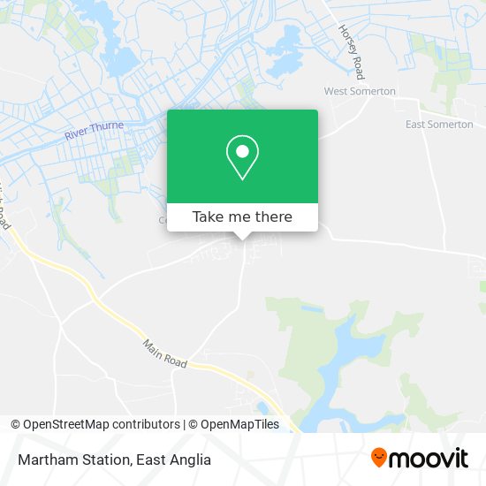 Martham Station map