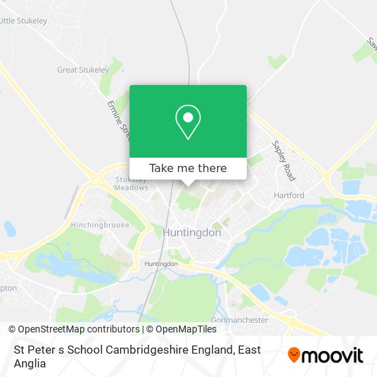 St Peter s School Cambridgeshire England map