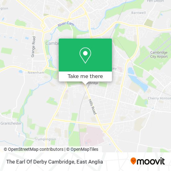 The Earl Of Derby Cambridge map
