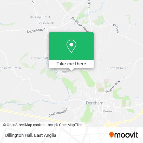 Dillington Hall map
