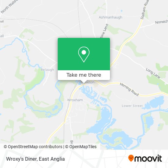 Wroxy's Diner map