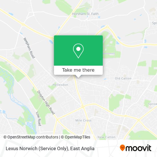 Lexus Norwich (Service Only) map